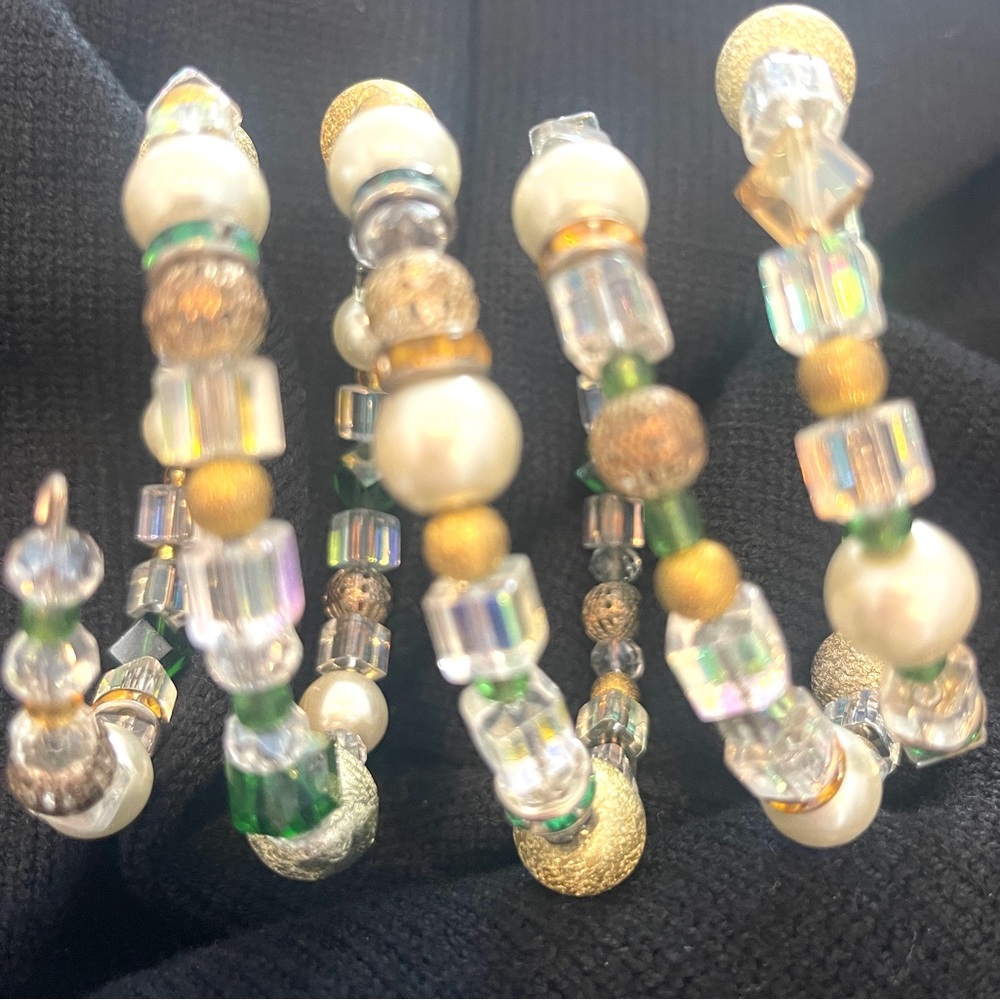 Green beaded bracelet
